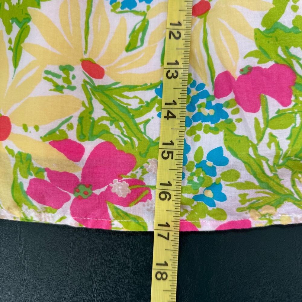Lilly Pulitzer Whitley Floral Skirt Women Sz 10 Pockets Classic Mini 100% Cotton - Picture 7 of 8